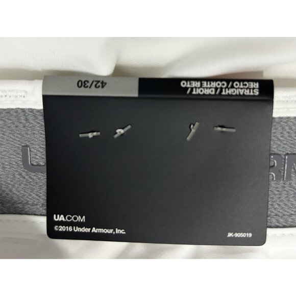 Under Armour Showdown Golf Pants Mens 42x30 White Straight Performance 1309545 - Picture 12 of 16